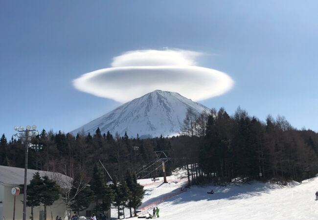 富士山でスキー！