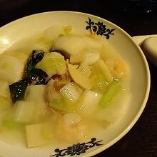 海鮮あんかけ焼きそばのランチ