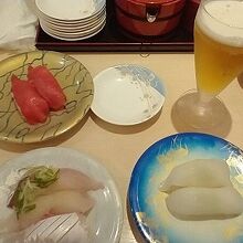 まぐろ、いか、地物3種