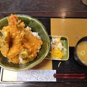 草津温泉で食べた天丼