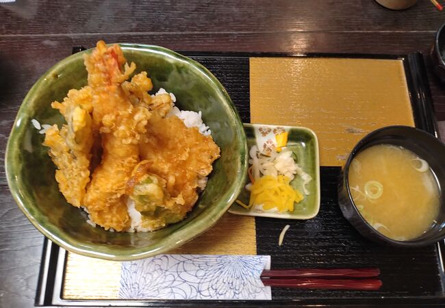 草津温泉で食べた天丼