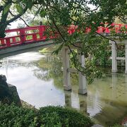 神橋付近は、木々の緑が綺麗でした。