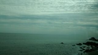 沖合には、大島や初島も見られて最高