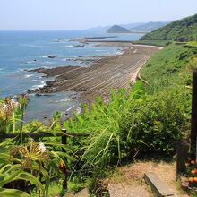 道の駅の前から見る景色は絶景です