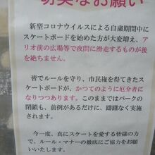 規則を守らず、別の公園内で、ローラースケートで遊ぶ輩の存在が