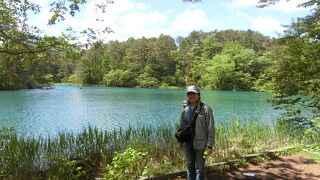 裏磐梯ビジターセンターに車を停めて、五色沼自然探索路を歩いた後は路線バスで戻りました。