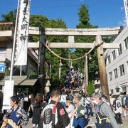 上諏訪の手長神社御柱祭に