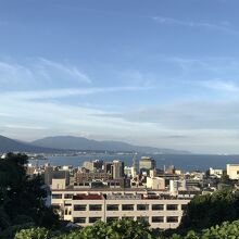 公園から見える琵琶湖