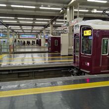 梅田駅の阪急京都本線