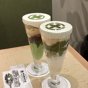 京都駅でお抹茶スイーツ堪能！中村藤吉さん美味しい～！