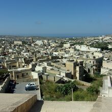 チタデルからみおろしたVictoriaの旧市街