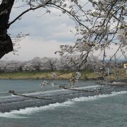 「白石川」にある堰