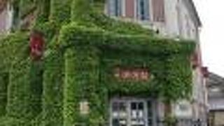 蔦のからまる外観・・中はガラス製品を取り扱う店になっていました