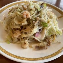 皿うどん　太麺