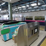 上越新幹線から羽越本線への乗り換えが便利