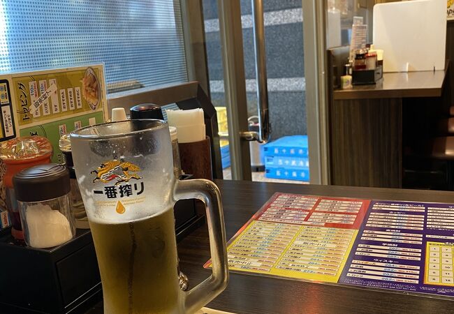 成増駅:焼鳥かわ塩とビール