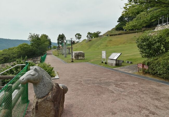 庵治石に触れ合える公園