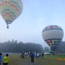 白馬ライオンアドベンチャー 熱気球会場