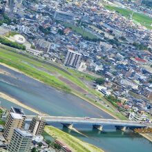 岐阜城からの眺め