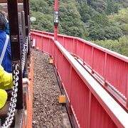 トロッコの旅でワクワク
