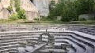 札幌軟石の、石切り場跡地