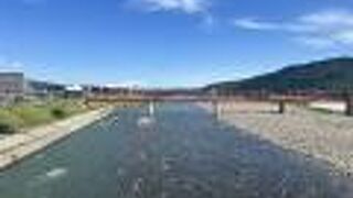 日本一の長さの信濃川の一部分が千曲川