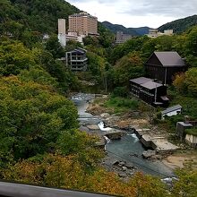 定山渓大橋からの景色です
