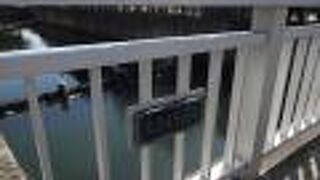 観光案内所がある広場の近くにある橋です。