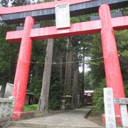 赤い鳥居です