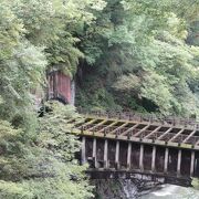 日本初水力発電所用水路橋です。