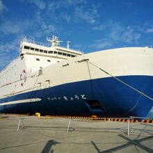 船首から観たフェリーきょうと