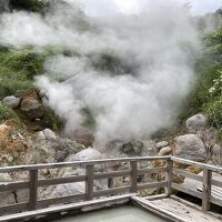 女子湯のそばでもうもうと白煙。