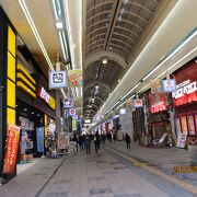 札幌の長いアーケード街