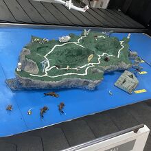 ターンテーブルと島の模型！