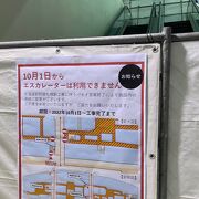 北海道新幹線の工事の為、通路の閉鎖や商業施設の閉店が相次いでいます。