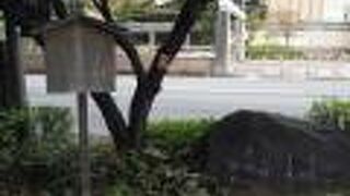 御池大橋のたもと