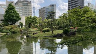 ホテルから朝の散歩