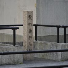 東町奉行所跡の石碑