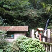 高尾山の薬王院にある水の修行の滝
