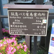 阪急バスターミナルからの案内表示