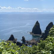 天気が良ければマサカリ岩などが絶景