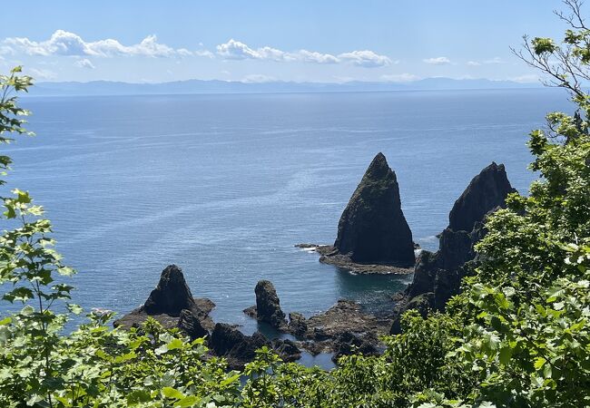 天気が良ければマサカリ岩などが絶景