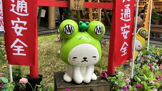 守犬がキャラクターの守谷上りサービス