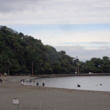 海水浴シーズン終了し、静か