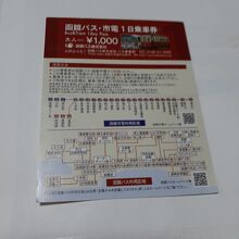 カンパス。函館市電・函館バス共通1日乗車券。