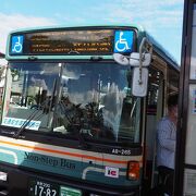 軽井沢の町内循環バスで旧軽ロータリーから軽井沢まで100円
