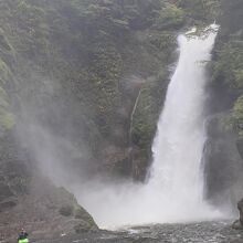 滝壺駐車場から遊歩道を行った眺め