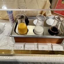 朝食フリードリンク