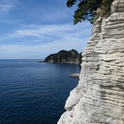 白亜の海岸と多島美♪