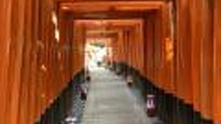 千本鳥居は、右側通行。